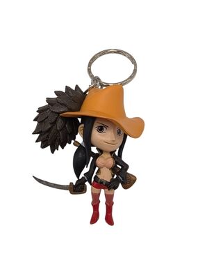 One Piece Film Z Nico Robin Mini Figure Keychain Banpresto 2013 Anime Keyring